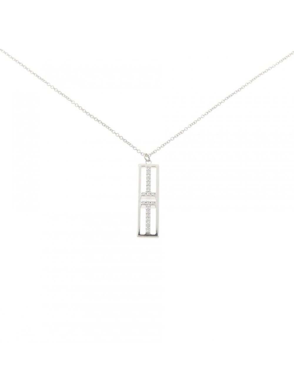 Tiffany & Co T Too Open Vertical Bar Necklace